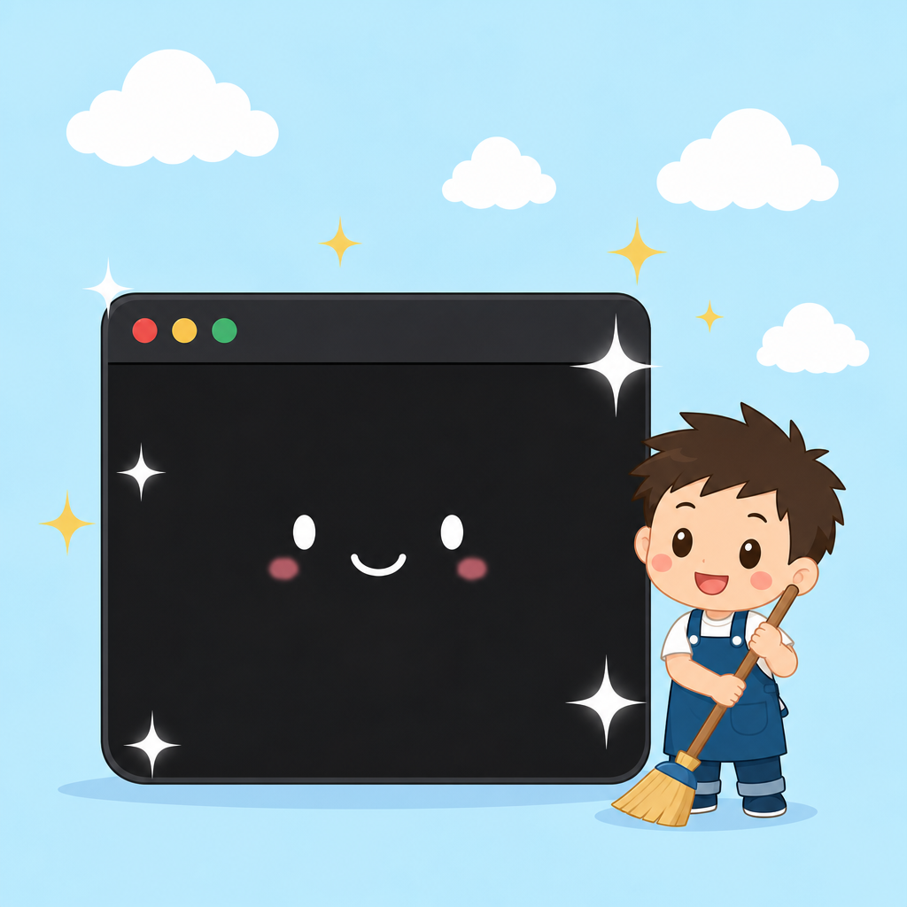 【Mac初心者】ターミナルを開くと前回の文字が残ってる…自動でお掃除する設定をしてみました